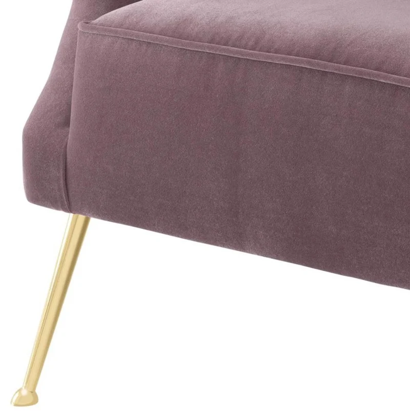 Casa Padrino Luxus Sessel Lila 71 x 75,5 x H. 74,5 cm - Hotel Möbel