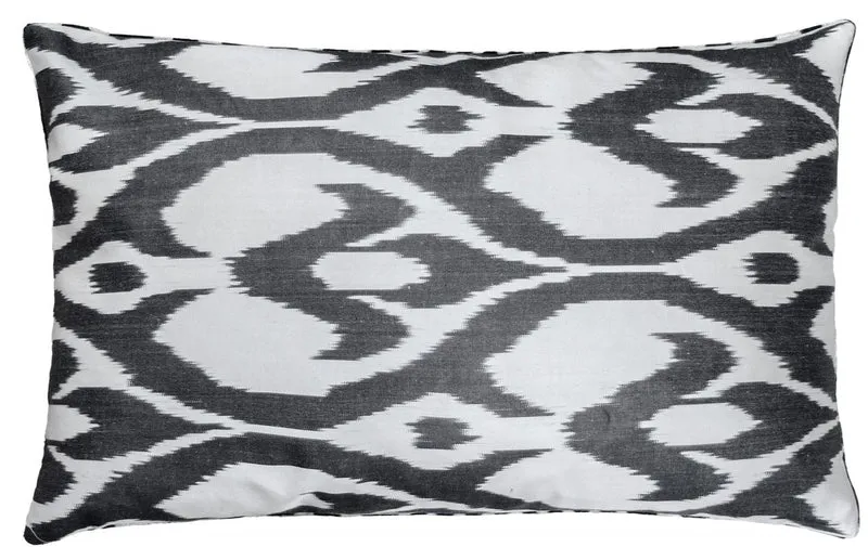 Casa Padrino Luxus Kissen Mod2 Schwarz / Weiß 60 x 40 cm - Wohnzimmer Deko Accessoires