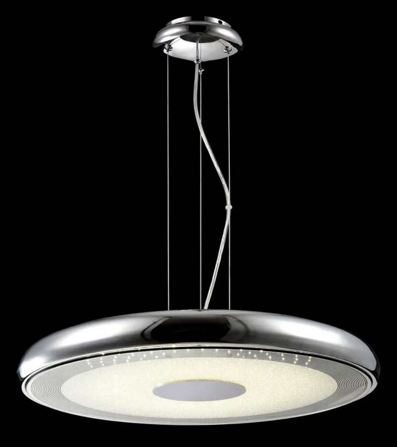 Casa Padrino Luxus Hängeleuchte Silber - Designer LED Lampe