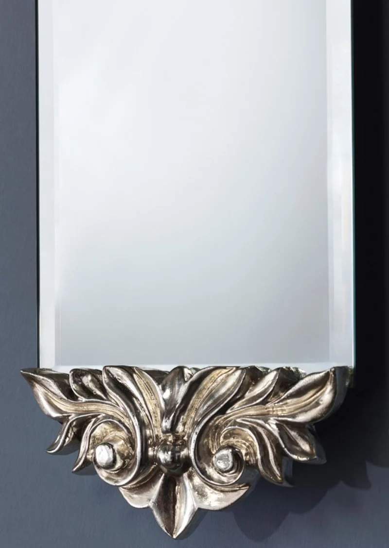 Casa Padrino Barock Spiegel Silber 15 x H. 124 cm - Barockstil Möbel & Accessoires