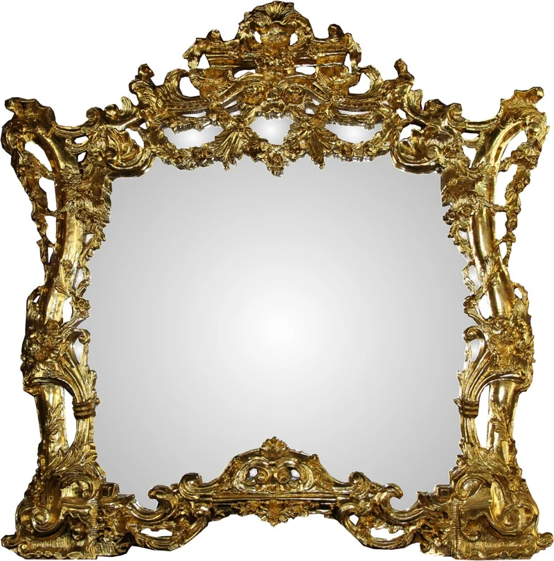 Casa Padrino Luxus Barock Spiegelkonsole mit Marmorplatte Gold 175 x H265 cm - Hotel Möbel - Limited Edition