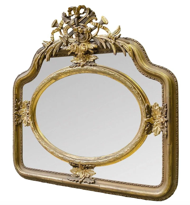 Casa Padrino Barock Wandspiegel Gold 107 x H. 107 cm - Edel & Prunkvoll
