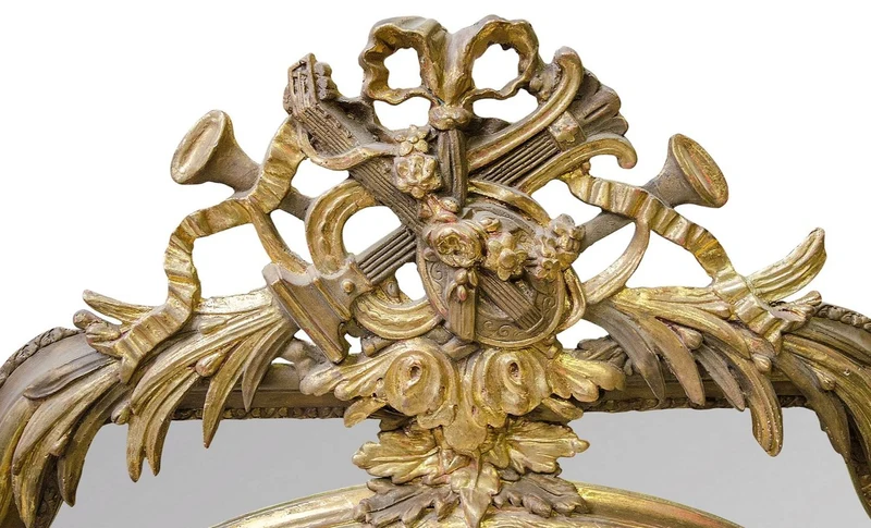 Casa Padrino Barock Wandspiegel Gold 107 x H. 107 cm - Edel & Prunkvoll