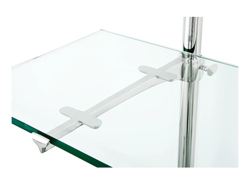 Casa Padrino Designer Doppel-Wandregal Silber 220 x 41 x H. 240 cm - Luxus Wohnzimmer Möbel