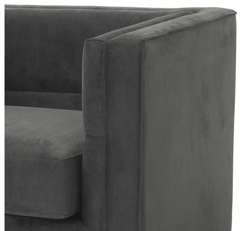 Casa Padrino Luxus Sessel Anthrazitgrau 92 x 86 x H. 73,5 cm - Luxus Wohnzimmer Sessel