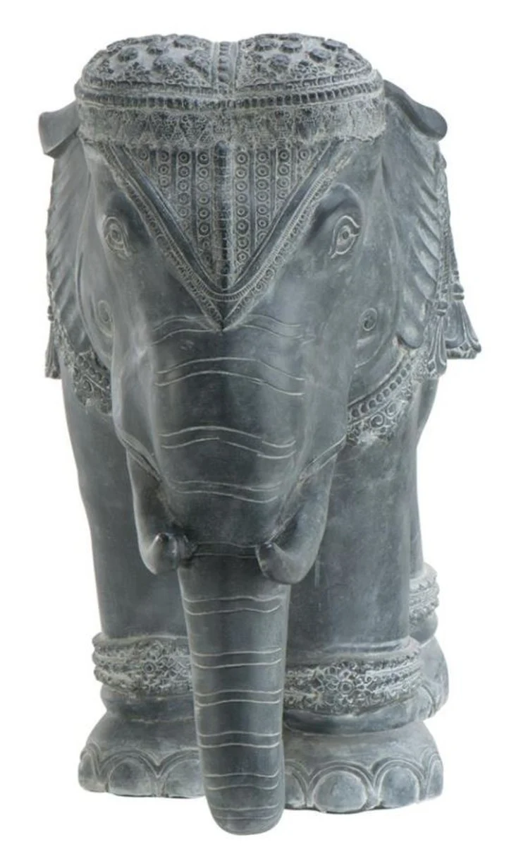 Casa Padrino Luxus Dekoration Aluminium Elefant 90 x 35 x H. 67 cm - Limited Edition