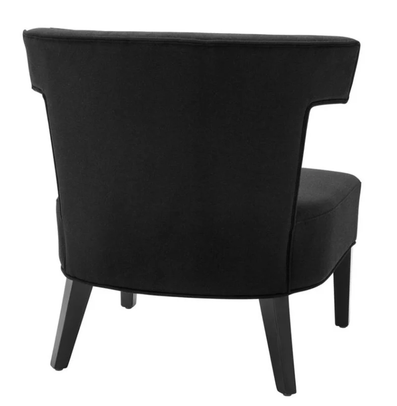 Casa Padrino Luxus Sessel Schwarz - Designer Möbel
