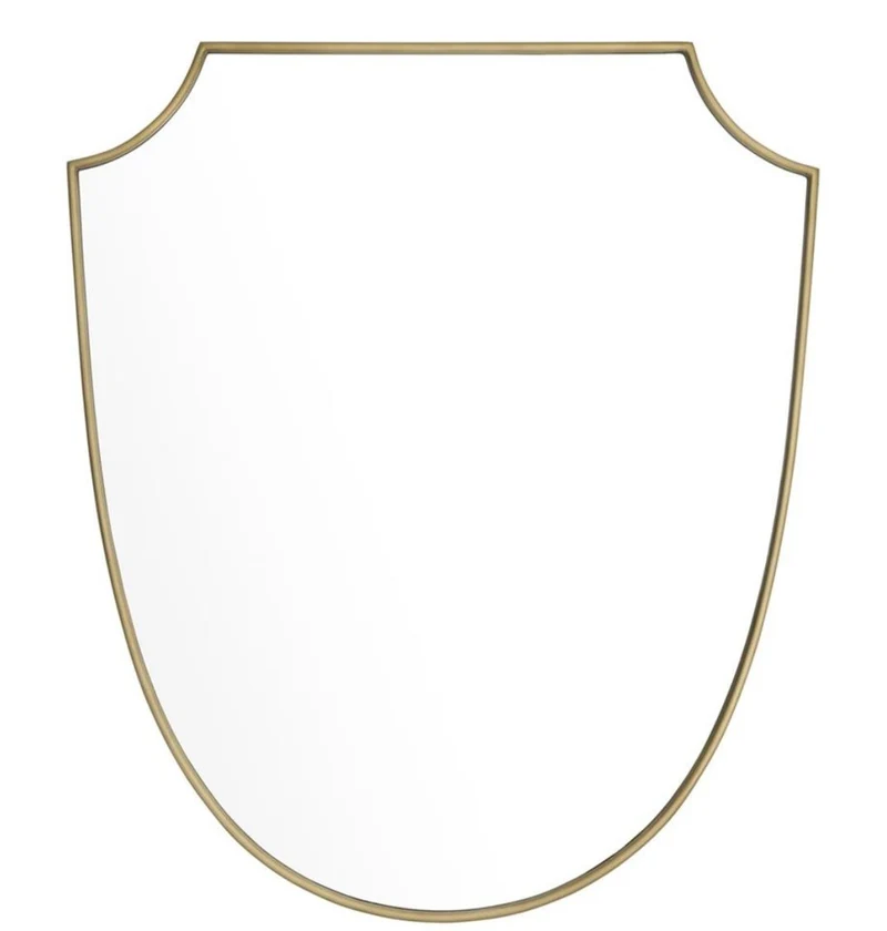 Casa Padrino Luxus Spiegel Messing 61 x H. 72 cm - Designer Wandspiegel