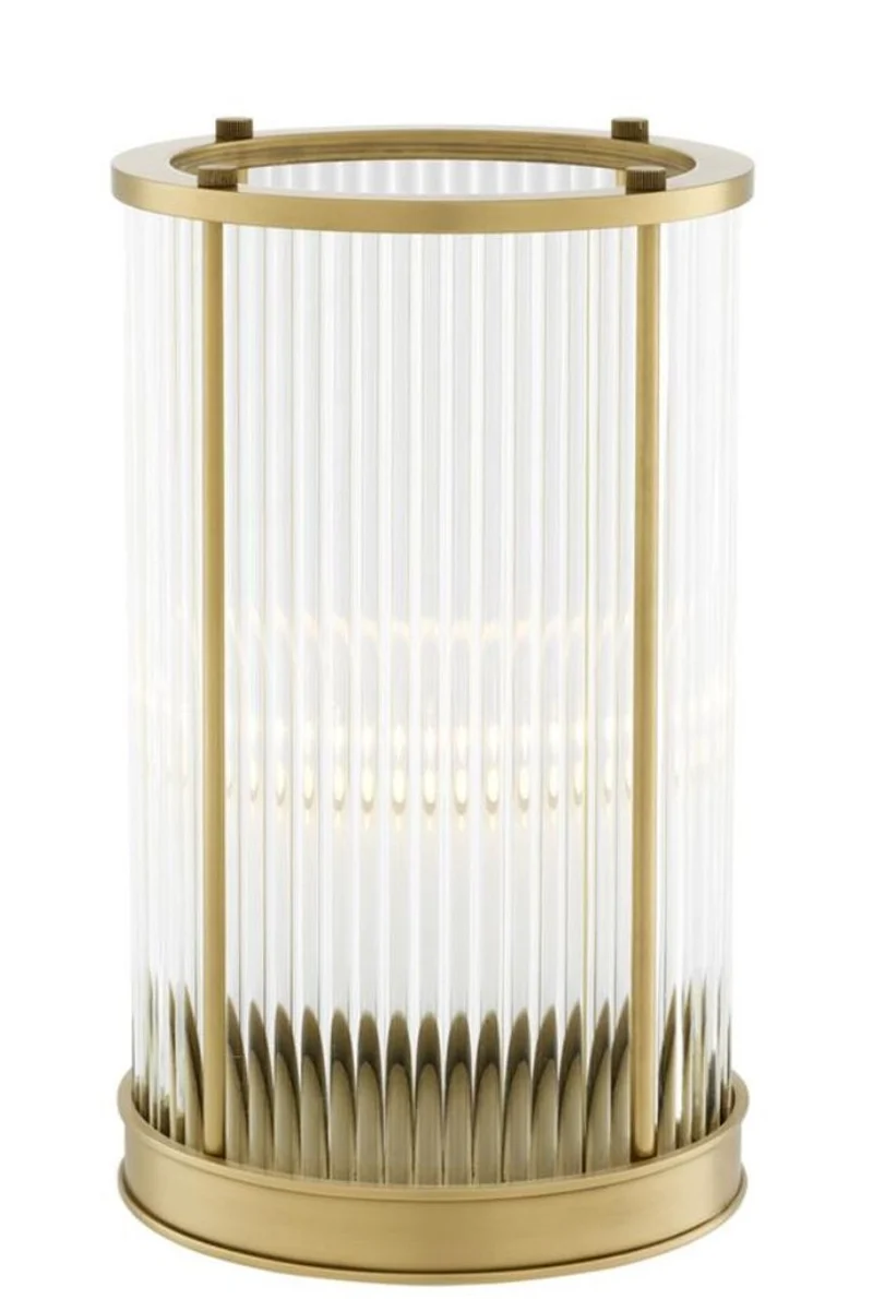 Casa Padrino Luxus Kerzenleuchter Antik Messing 16,5 x H. 27,5 cm - Hotel Restaurant Accessoires