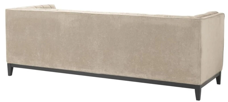 Casa Padrino Luxus Sofa Greige 230 x 81 x H. 78 cm - Luxus Kollektion