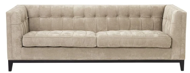 Casa Padrino Luxus Sofa Greige 230 x 81 x H. 78 cm - Luxus Kollektion