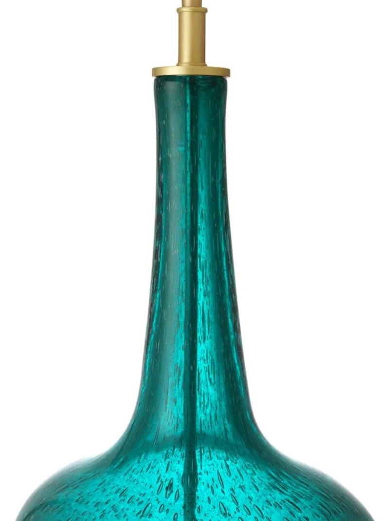 Casa Padrino Luxus Designer Tischleuchte Türkis 26 x 52,5 x H. 91 cm - Limited Edition