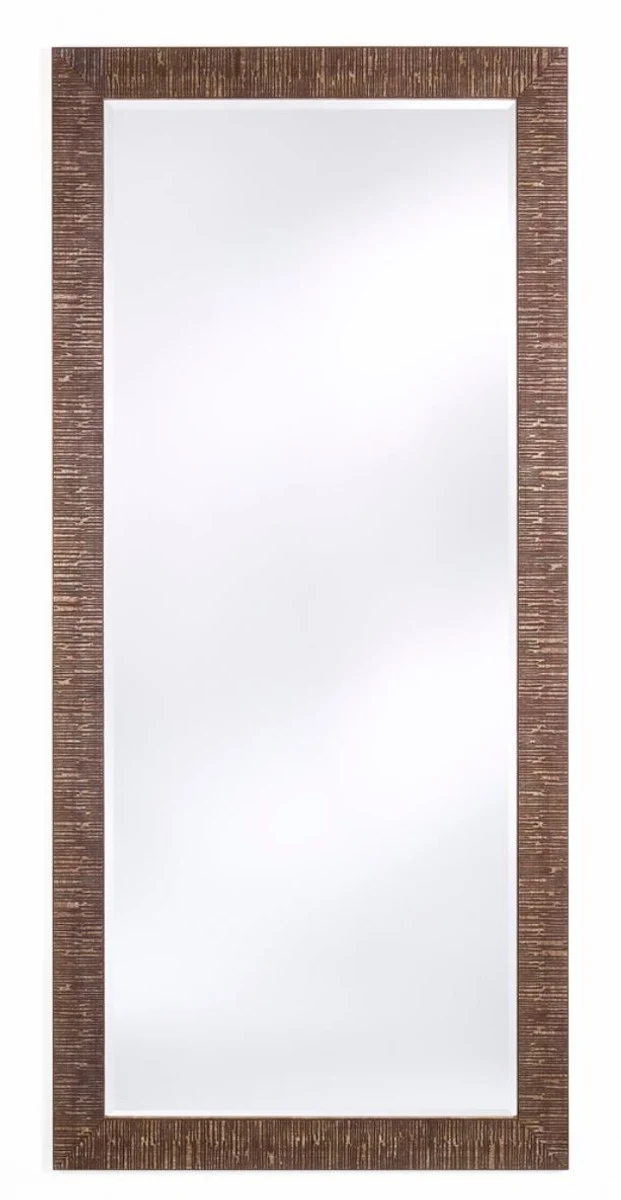 Casa Padrino Wohnzimmer Spiegel Bronze 85 x H. 185 cm - Luxus Accessoires