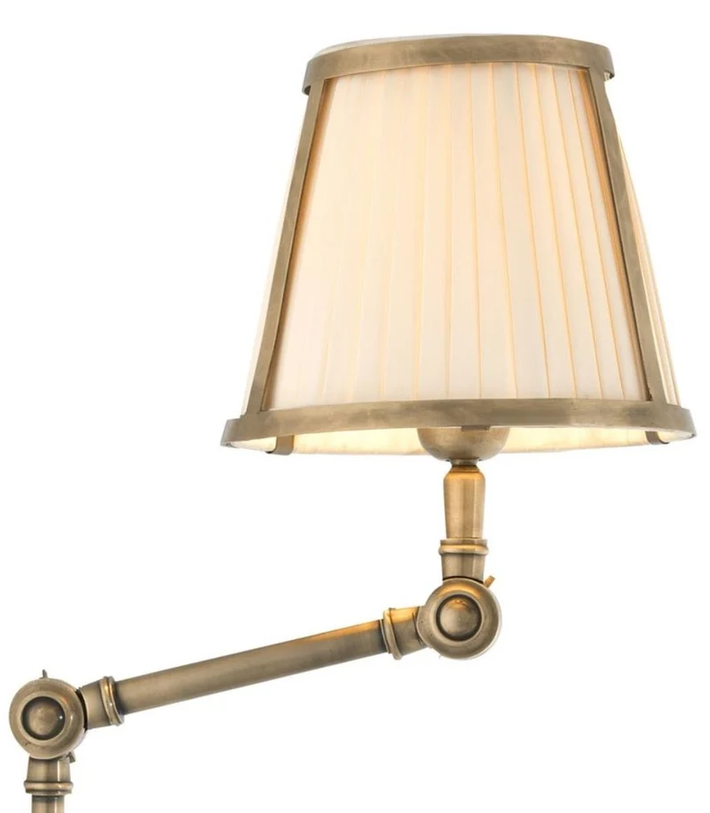Casa Padrino Luxus Wandleuchte Antik Messing 29 x 17 x H. 77 cm - Hotel Restaurant Kollektion