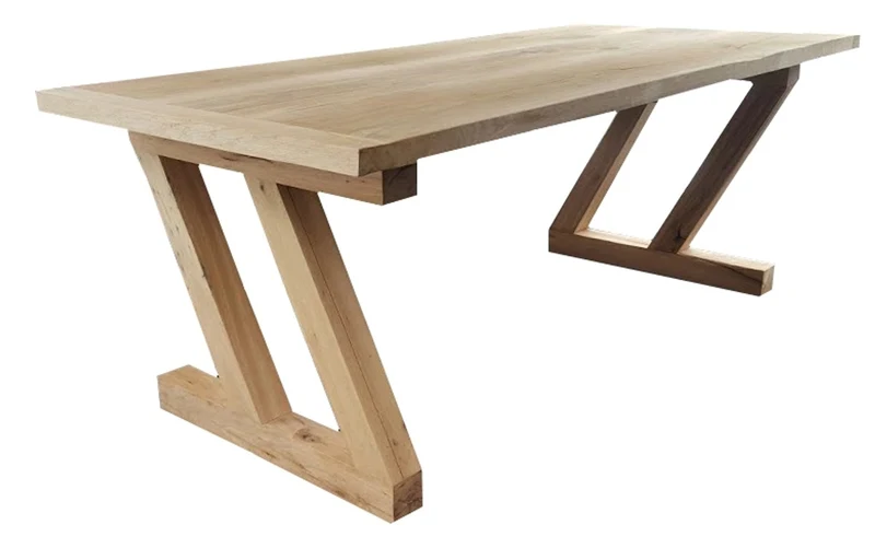 Casa Padrino Luxus Massivholz Esstisch - Eiche - 200 cm x 100 cm x H78 cm - Schwere Ausführung