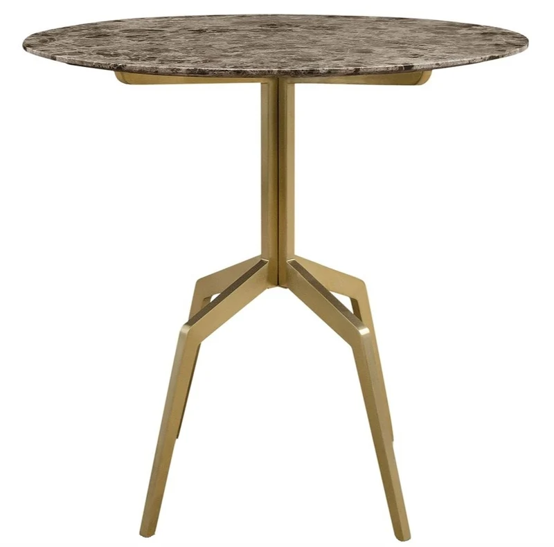 Casa Padrino Luxus Esstisch Gold / Schwarz 80 x H. 76 cm - Esszimmermöbel