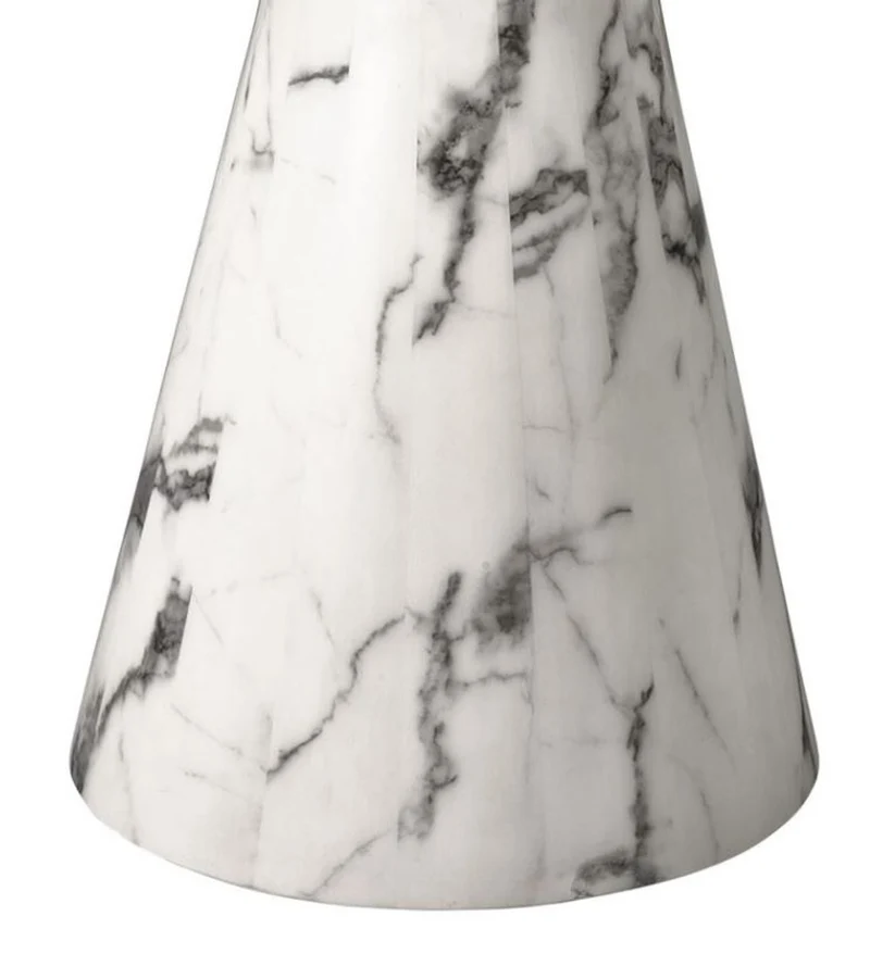 Casa Padrino Designer Esstisch Weiß 119,5 x H. 75 cm - Luxus Edition