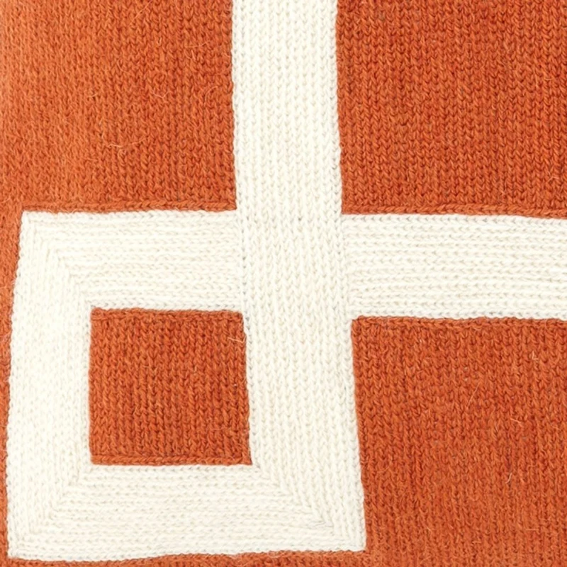 Casa Padrino Designer Zierkissen Orange 50 x H. 50 cm - Luxus Kissen