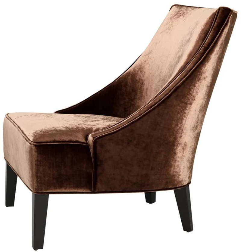Casa Padrino Luxus Sessel Ägäisches Orange / Schwarz 70 x 88 x H. 85 cm - Hotel Möbel
