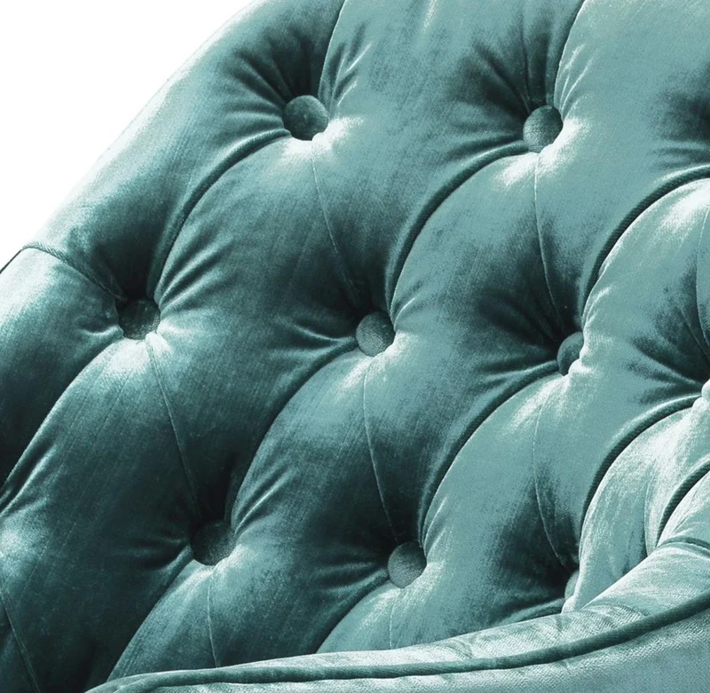 Casa Padrino Luxus Sessel Ägäisches Grün / Schwarz / Gold 65 x 80 x H. 88 cm - Chesterfield Möbel