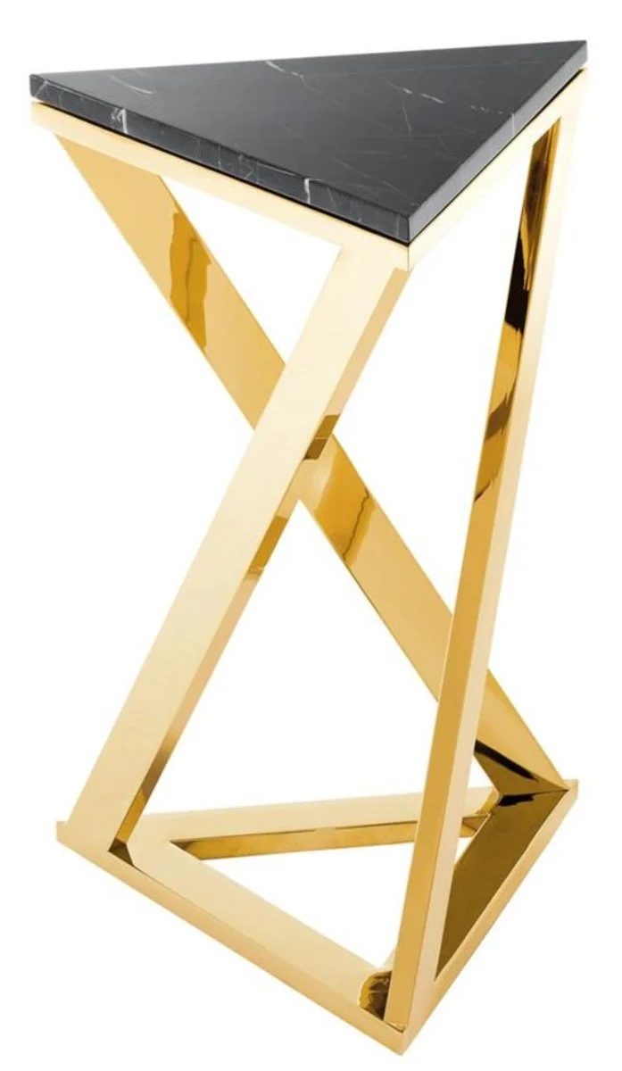 Casa Padrino Luxus Designer Beistelltisch Gold 43 x 37 x H. 65,5 cm - Limited Edition