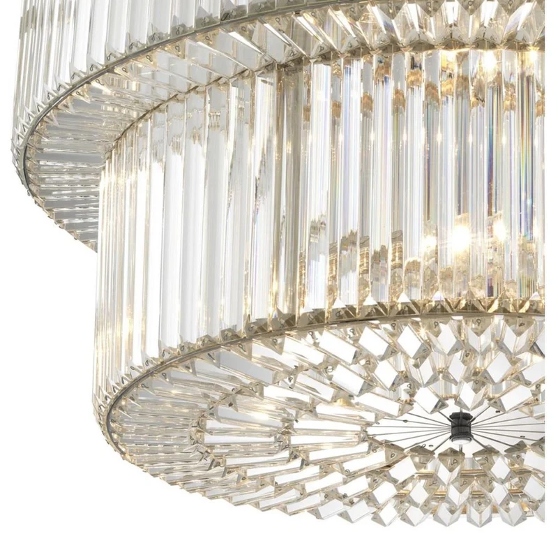 Casa Padrino Luxus Kronleuchter Silber 67 x H. 90 cm - Luxus Hotel Kollektion