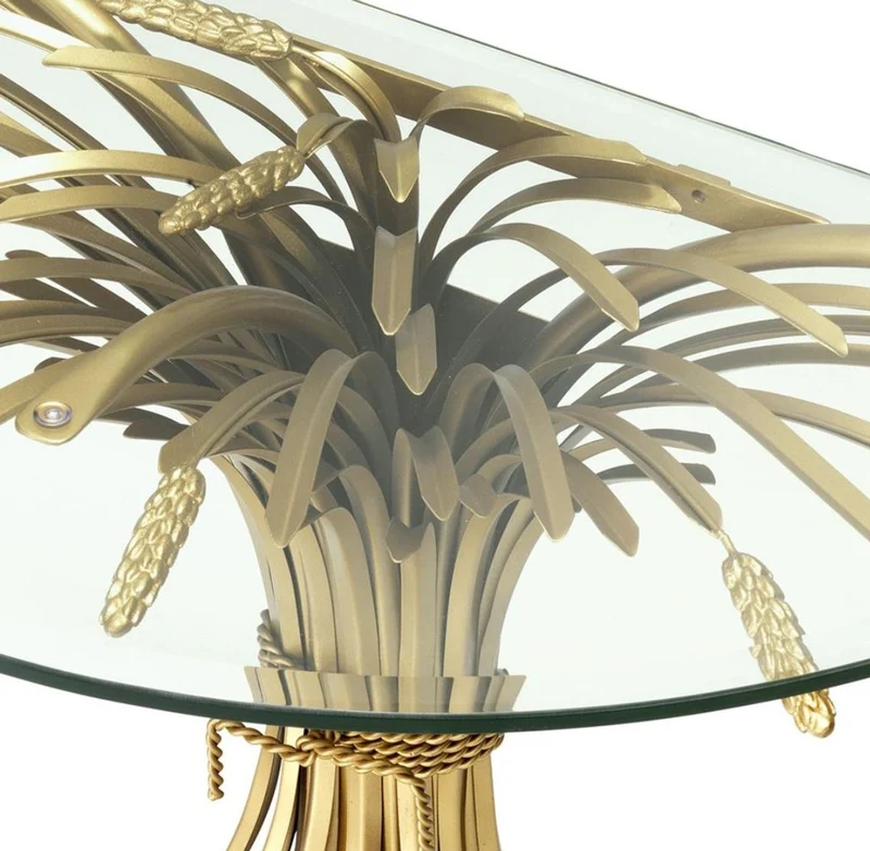 Casa Padrino Luxus Konsole Antik Gold 90 x 45 x H. 76 cm - Designer Konsolentisch