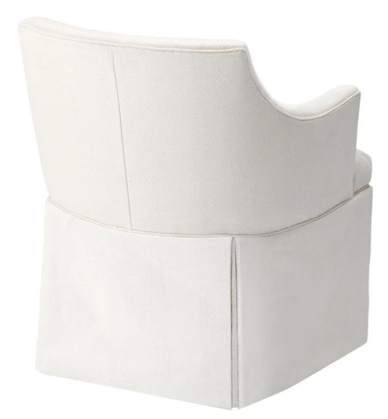 Casa Padrino Designer Sessel Weiß 63 x 63 x H. 81 cm - Luxus Kollektion