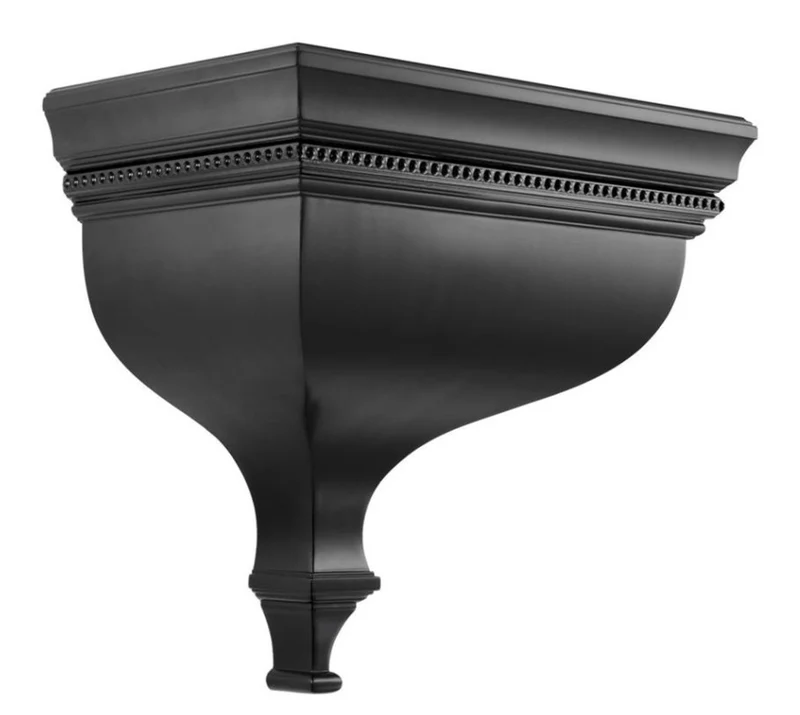 Casa Padrino Art Deco Luxus Mahagoni Wandkonsole Schwarz - Designer Hotel Möbel