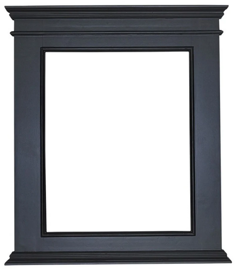 Casa Padrino Landhausstil Spiegelrahmen Schwarz 94 x 8 x H. 108 cm - Landhausstil Möbel