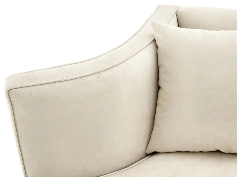 Casa Padrino Designer Sofa Naturfarbig 178 x 107 x H. 72,5 cm - Luxus Kollektion