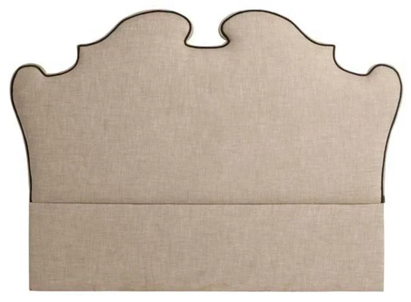 Casa Padrino Designer Bett-Kopfteil Beige 200 x H. 144 cm - Luxus Qualität