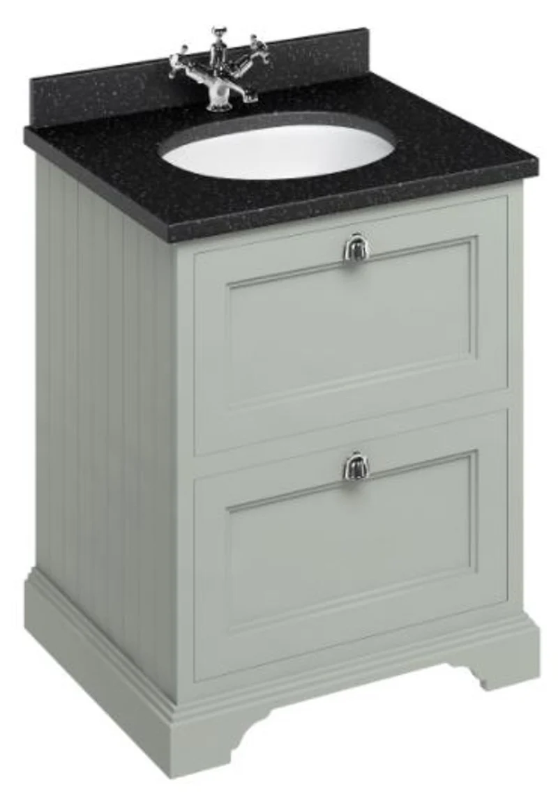 Casa Padrino Waschschrank / Waschtisch mit Granitplatte und 2 Schubladen - Limited Edition