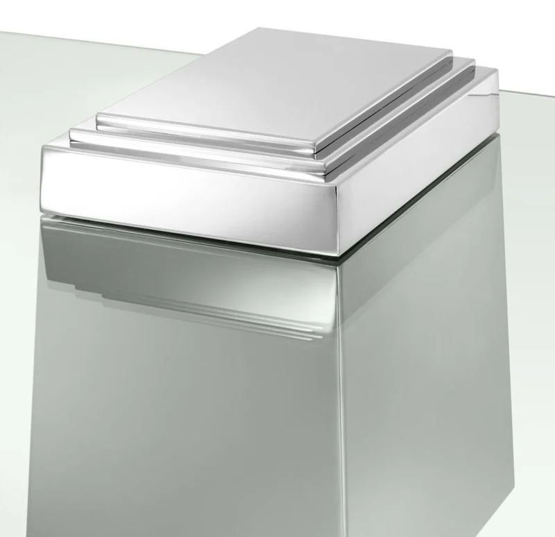 Casa Padrino Luxus Couchtisch / Wohnzimmertisch Silber 105 x 105 x H. 44 cm - Luxus Wohnzimmermöbel
