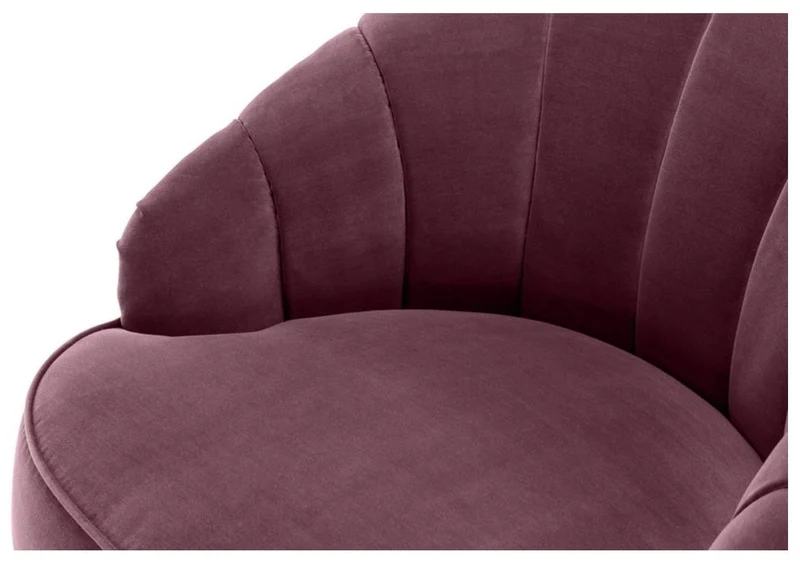 Casa Padrino Luxus Sessel Lila / Mattgold 77 x 80 x H. 78 cm - Hotel Möbel