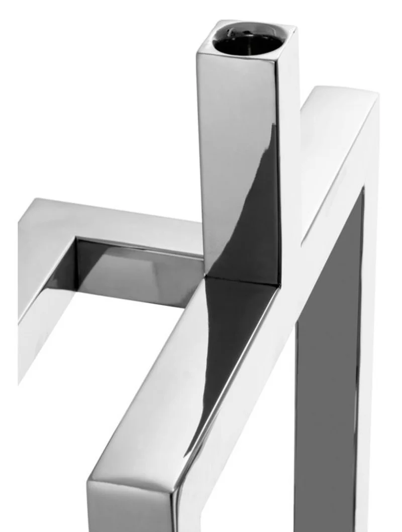Casa Padrino Luxus Edelstahl Kerzenhalter / Kerzenständer 5-armig - Luxus Hoteleinrichtung