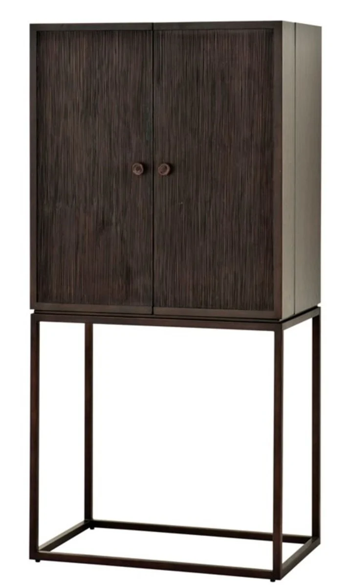 Casa Padrino Designer Weinschrank 81,5 x 50,5 x H. 168 cm - Luxus Kollektion