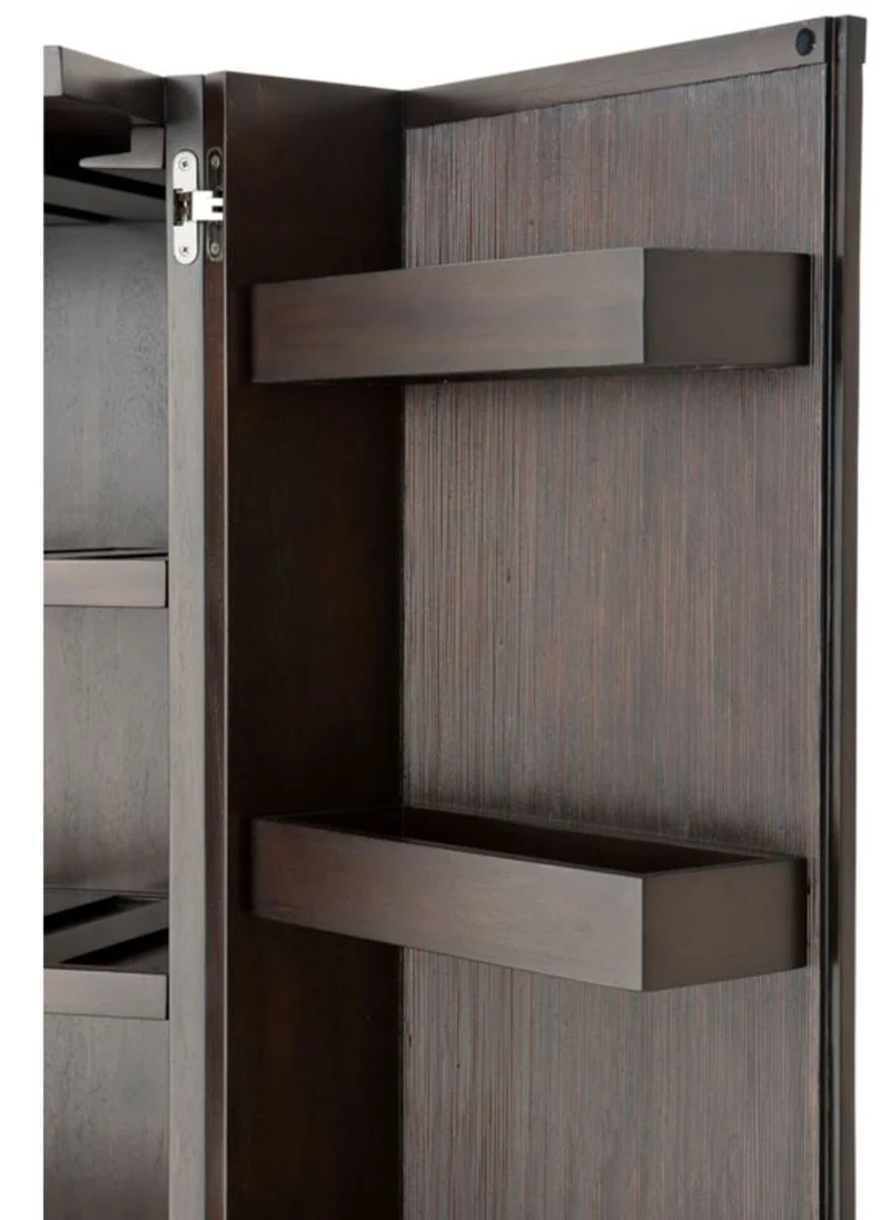 Casa Padrino Designer Weinschrank 81,5 x 50,5 x H. 168 cm - Luxus Kollektion