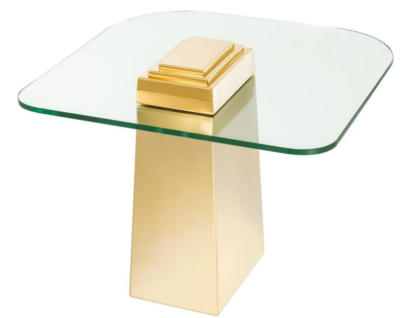 Casa Padrino Luxus Beistelltisch Gold 65 x 65 x H. 51 cm - Luxus Qualität