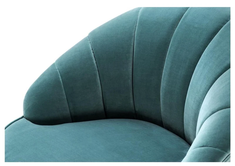Casa Padrino Luxus Sessel Dunkeltürkis / Mattgold 77 x 80 x H. 78 cm - Hotel Möbel