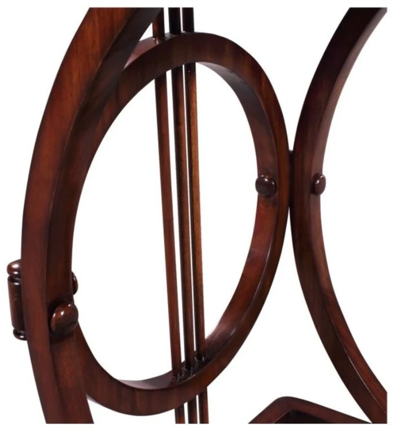 Casa Padrino Art Deco Mahagoni Snack Tisch / Beistelltisch Braun 40 x 40 x H. 62 cm - Luxus Möbel