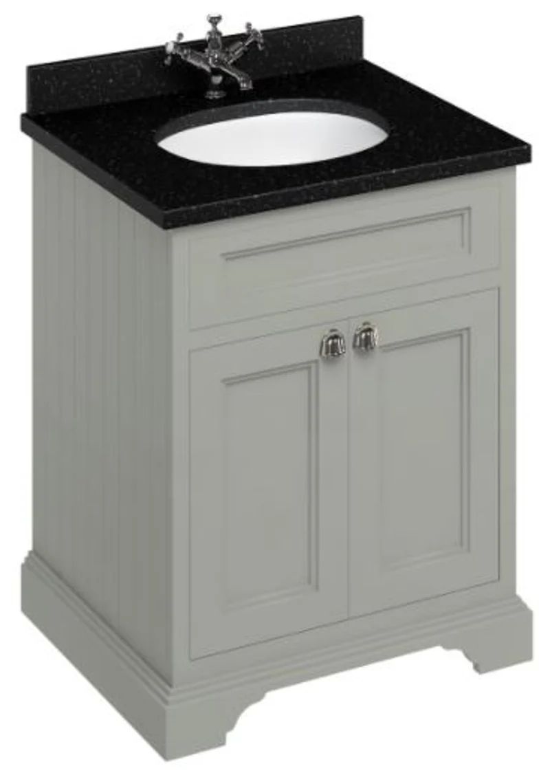 Casa Padrino Luxus Waschschrank / Waschtisch mit Granitplatte und 2 Türen - Limited Edition