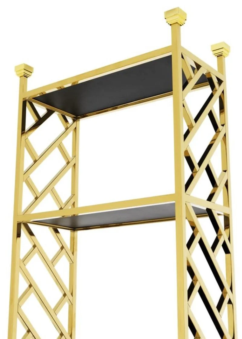 Casa Padrino Designer Regalschrank Gold 65 x 32 x H. 230 cm - Luxus Qualität