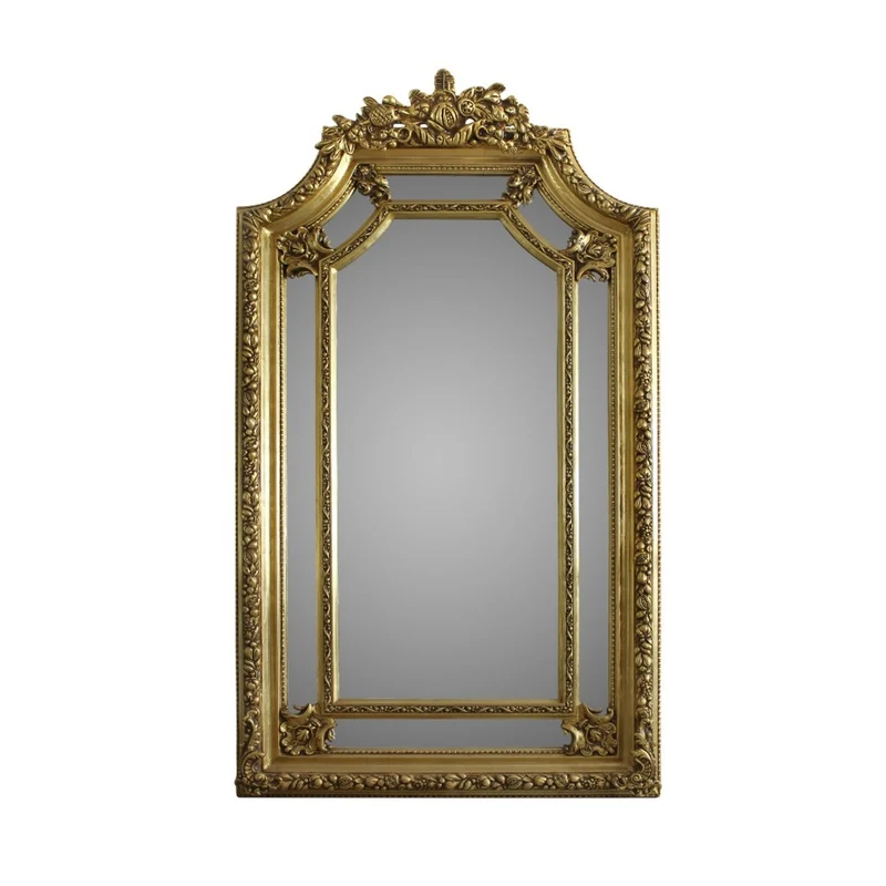 Casa Padrino Luxus Wandspiegel - Barock Spiegel in Gold - 115 x H. 215 cm