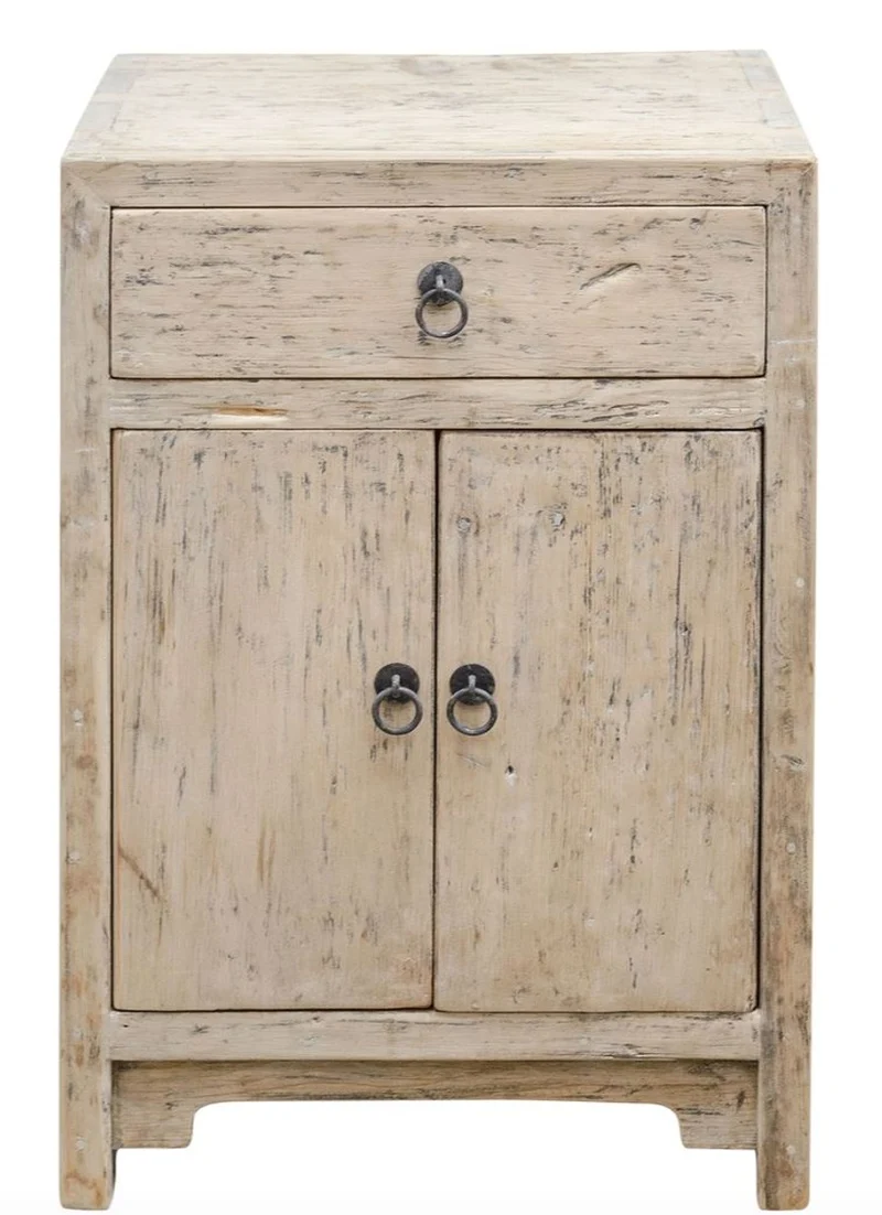 Casa Padrino Landhausstil Kommode aus Kiefernholz, Naturfarben, 50 x 40 x H. 75 cm