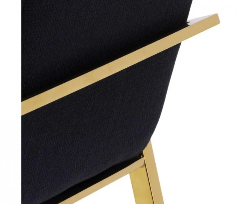 Casa Padrino Luxus Designer Stuhl Schwarz Gold - Luxus Kollektion