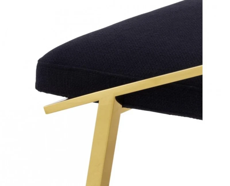 Casa Padrino Luxus Designer Stuhl Schwarz Gold - Luxus Kollektion