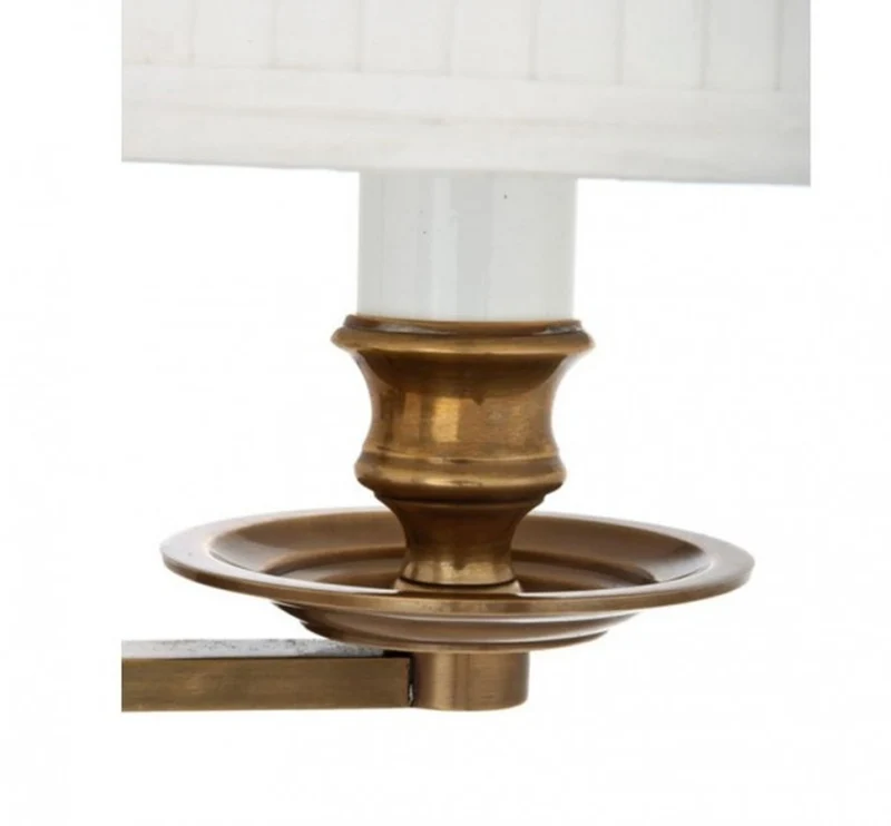 Casa Padrino Luxus Wandleuchte Messing mit Schwenkarm - 21,5 x 37-50 x 51 cm