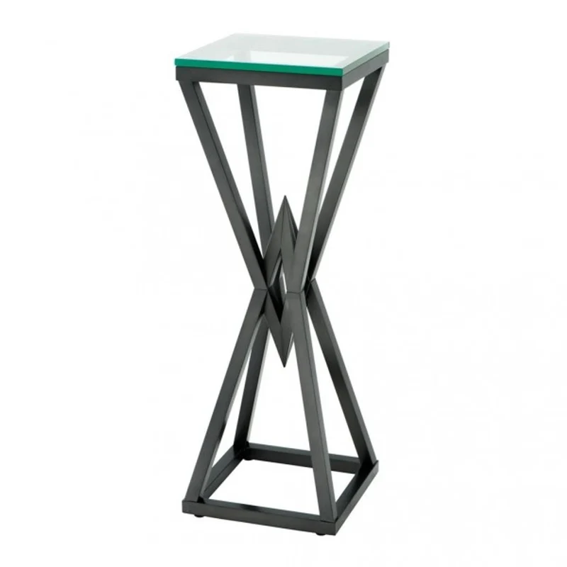 Casa Padrino Luxus Beistelltisch / Säule aus Edelstahl in Bronze Finish - 35 x 35 x H 101 cm