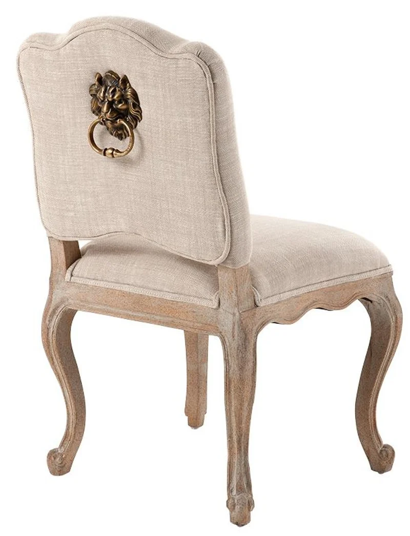 Casa Padrino Designer Esszimmerstuhl Beige - Luxus Qualität